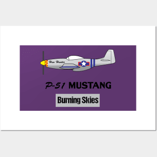 P-51 Mustang WW2 Fighter Plane Posters and Art